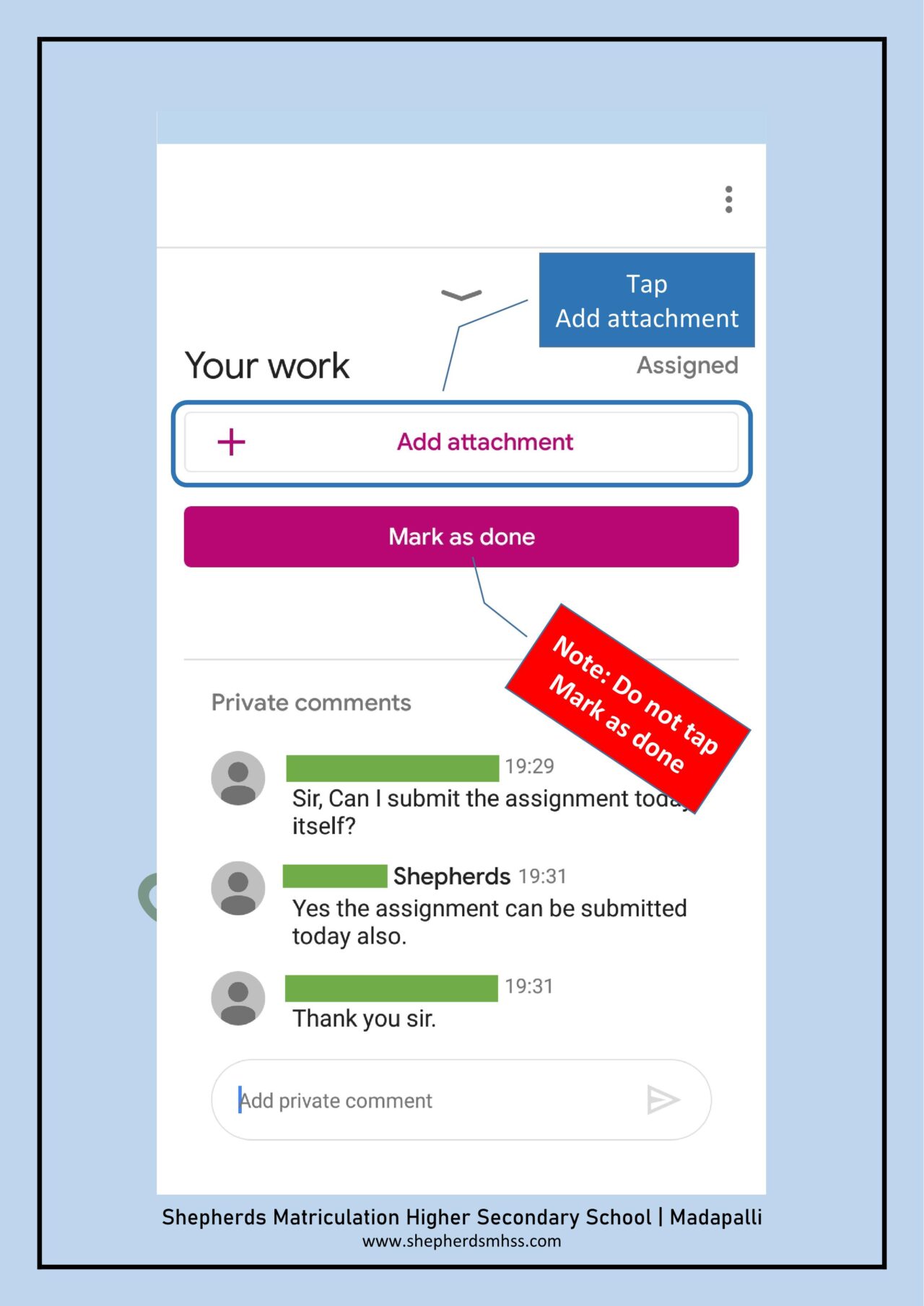 How to Hand In assignment in Google Classroom Android App