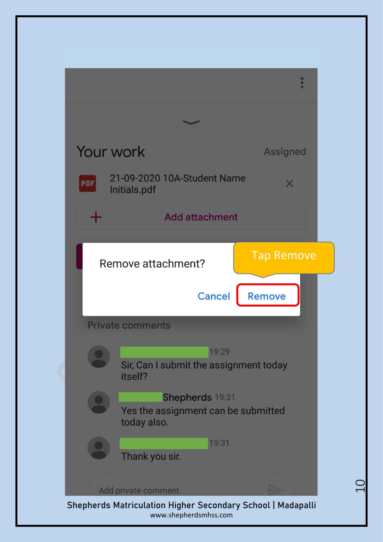 resubmit assignment in google classroom